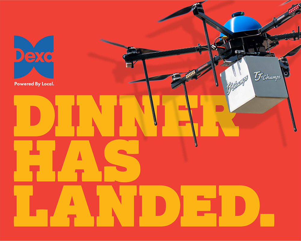 Dinner has landed.